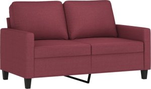 vidaXL vidaXL 2-częściowy komplet wypoczynkowy, obity tkaniną, winna czerwień 3