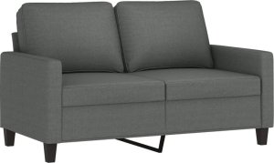 vidaXL vidaXL Sofa 2-osobowa, ciemnoszara, 120 cm, tapicerowana tkaniną 2