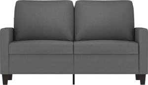 vidaXL vidaXL Sofa 2-osobowa, ciemnoszara, 120 cm, tapicerowana tkaniną 3