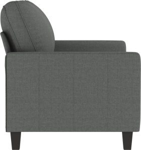 vidaXL vidaXL Sofa 2-osobowa, ciemnoszara, 120 cm, tapicerowana tkaniną 4