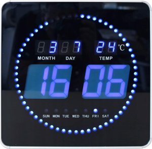 Unilux Ur Unilux FLO-Clock LED tid/dato/temperatur 1