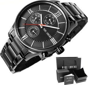 Zegarek Paul Lorens ZEGAREK MĘSKI PAUL LORENS - PL11652B6-1A5 (zg356d) + BOX 15