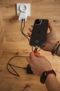 Kabel USB ForCell USB-C - USB-C 2 m Czarny 3