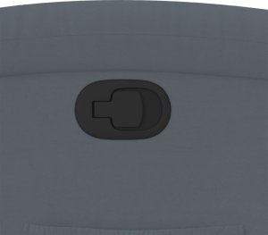 vidaXL vidaXL Fotel rozkładany, ciemnoszary, obity aksamitem 9