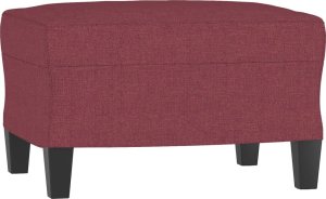 vidaXL vidaXL 3-osobowa sofa z podnóżkiem winna czerwień 180 cm, tkaniną 5