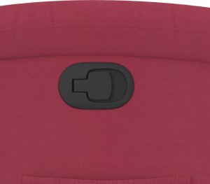 vidaXL vidaXL Fotel rozkładany, winna czerwień, obity aksamitem 9