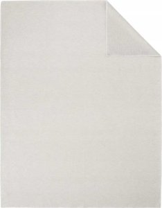 Ibena Uni Structure Blanket silver Charlotte GOTS, 140x200cm 2