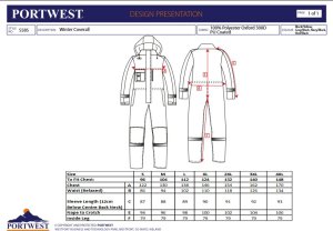 Kurtka męska Portwest S585 - Kombinezon zimowy - czerwony 2XL 6