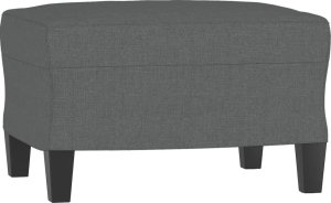 vidaXL vidaXL 3-osobowa sofa z podnóżkiem, ciemnoszary, 180 cm, tkaniną 5