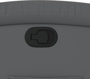 vidaXL Fotel rozkładany, szary, sztuczna skóra 9