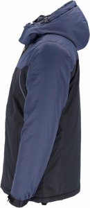 Kurtka męska R.E.I.S. BORG - Kurtka męska ochronna ocieplana odblaski zamek błyskawiczny napy stójka odsuwany kaptur z polarową podszewką 100% poliester powlekany PCV 150 g/m2 M 3