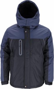 Kurtka męska R.E.I.S. BORG - Kurtka męska ochronna ocieplana odblaski zamek błyskawiczny napy stójka odsuwany kaptur z polarową podszewką 100% poliester powlekany PCV 150 g/m2 XL 5