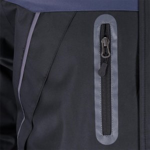 Kurtka męska R.E.I.S. BORG - Kurtka męska ochronna ocieplana odblaski zamek błyskawiczny napy stójka odsuwany kaptur z polarową podszewką 100% poliester powlekany PCV 150 g/m2 3XL 7