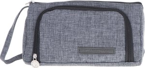 KIK Piórnik szkolny podwójny saszetka kosmetyczka szary 4