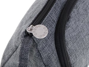 KIK Piórnik szkolny podwójny saszetka kosmetyczka szary 8