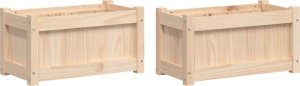 vidaXL vidaXL Donice ogrodowe, 2 szt., lite drewno sosnowe 2