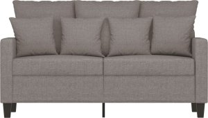 vidaXL vidaXL Sofa 2-osobowa, kolor taupe, 120 cm, tapicerowana tkaniną 3