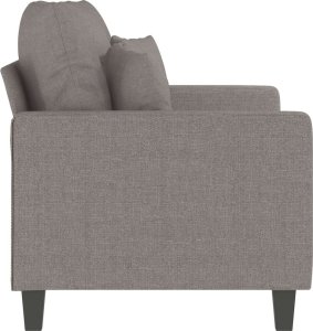 vidaXL vidaXL Sofa 2-osobowa, kolor taupe, 120 cm, tapicerowana tkaniną 4