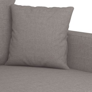 vidaXL vidaXL Sofa 2-osobowa, kolor taupe, 120 cm, tapicerowana tkaniną 6