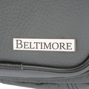 Beltimore Saszetka nerka skórzana biodrówka szara Beltimore F42 5