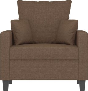 vidaXL vidaXL Fotel, brązowy, 60 cm, obity tkaniną 3