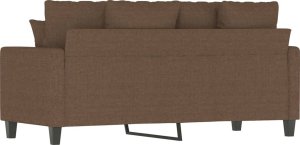 vidaXL vidaXL Sofa 2-osobowa, brązowa, 140 cm, tapicerowana tkaniną 5