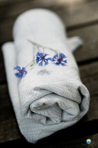 Little Frog Chusta tkana Little Frog - Linen Silver Wildness 4 (3.6 m.) 5