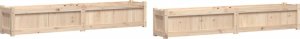 vidaXL vidaXL Donice ogrodowe, 2 szt., lite drewno sosnowe 2