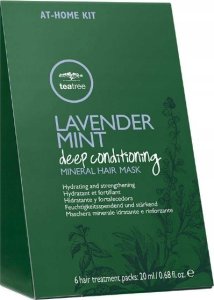 PAUL MITCHELL Set, Tea Tree by Paul Mitchell, Lavender Mint Deep Conditioning, Paraben-Free, Hair Treatment Cream Mask, Hydrating & Strengthening, 6 pcs, 20 ml For Women 1