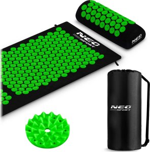 Neo-Sport NeoSport Mata do akupresury z kolcami  NS-901 czarno-zielona 11
