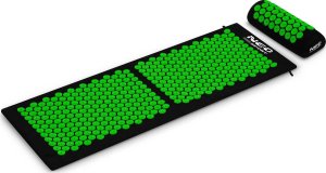 Neo-Sport NeoSport Mata do akupresury z kolcami  NS-901 czarno-zielona 2