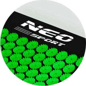 Neo-Sport NeoSport Mata do akupresury z kolcami  NS-901 czarno-zielona 4