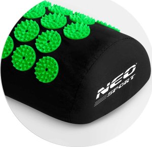 Neo-Sport NeoSport Mata do akupresury z kolcami  NS-901 czarno-zielona 6