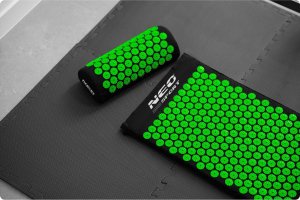 Neo-Sport NeoSport Mata do akupresury z kolcami  NS-901 czarno-zielona 7