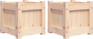 vidaXL vidaXL Donice ogrodowe, 2 szt., lite drewno sosnowe 2