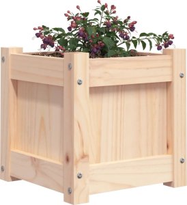 vidaXL vidaXL Donice ogrodowe, 2 szt., lite drewno sosnowe 4