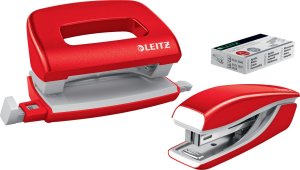 Zszywacz Leitz Zszywacz + dziurkacz Mini NeXXt WOW red 1