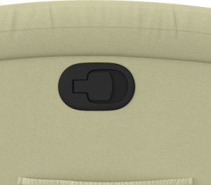 vidaXL Rozkładany fotel, kremowy 9