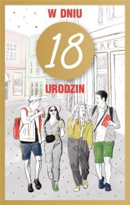 Teka Kartka okoliczno¶ciowa Urodziny 18 1