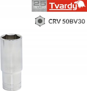 Tvardy Nasadka sześciokątna długa 1/4" 10 mm TVARDY (10/100) 1