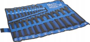 Geko Klucze płasko-oczkowe CRV-czarne 6-32mm 25el. (4) 3