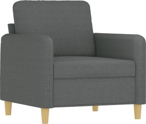 vidaXL vidaXL Fotel, ciemnoszary, 60 cm, obity tkaniną 2