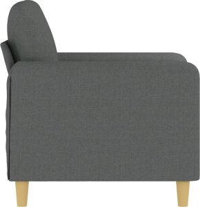 vidaXL vidaXL Fotel, ciemnoszary, 60 cm, obity tkaniną 4