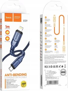 Kabel USB Hoco HOCO kabel Typ C do Lightning PD 3A 20W X59 1 m niebieski 1