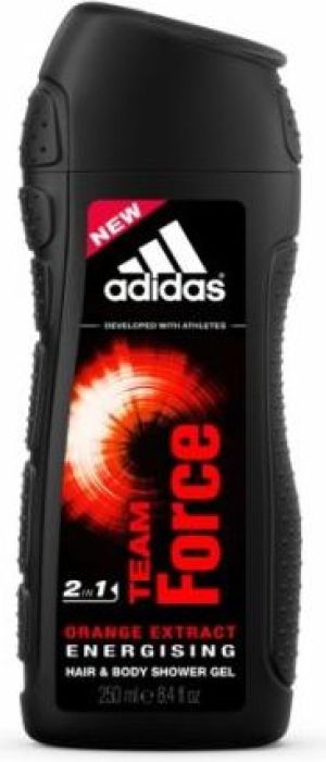Adidas Team Force Żel pod prysznic i szampon do włosów 2w1 250ml 1