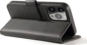 Hurtel Etui Magnet Case do Samsung S24 Ultra z klapką i portfelem - czarne 2