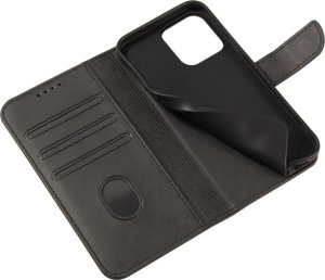 Hurtel Etui Magnet Case do Samsung S24 Ultra z klapką i portfelem - czarne 6