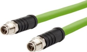 Triton METZ CONNECT Kabel połączeniowy M12 męski - M12 męski, 8-stykowy z kodem X, prosty-prawy, moment obrotowy, 5 m 1