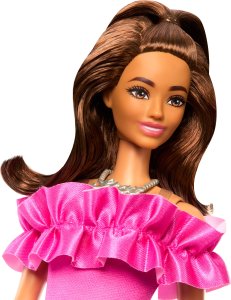 Lalka Barbie Mattel Fashionistas Różowa sukienka (HRH15) 3