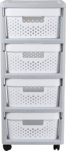 Curver CURVER REGAŁ INFINITY KD 4X10L AŻUROWY   /SZARY/BIAŁY 3